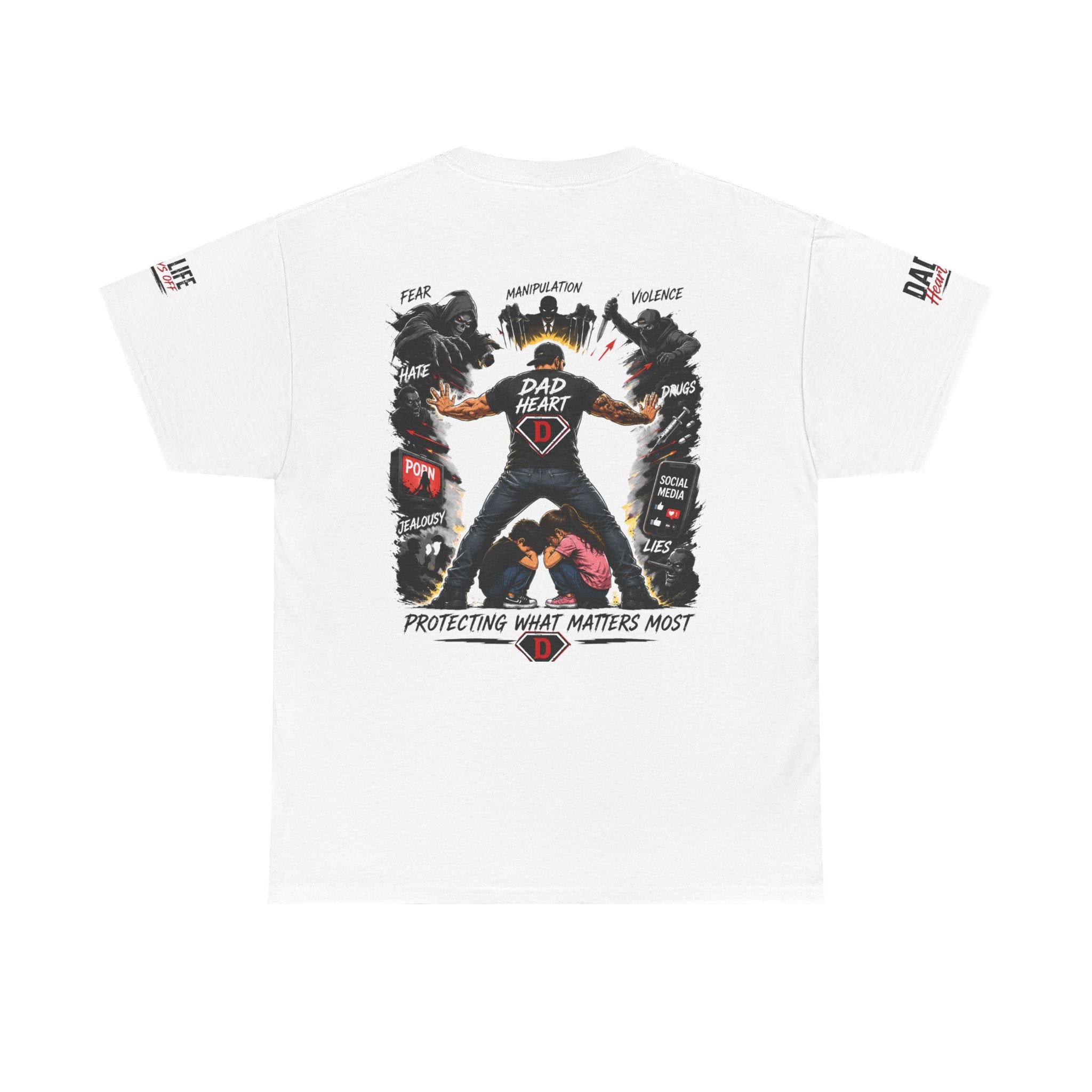 Dad Heart T-Shirt — Protecting What Matters Most Father’s Day Tee