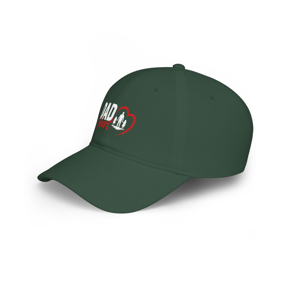 Dad Heart Baseball Cap — Father & Family Embroidered Low Profile Hat