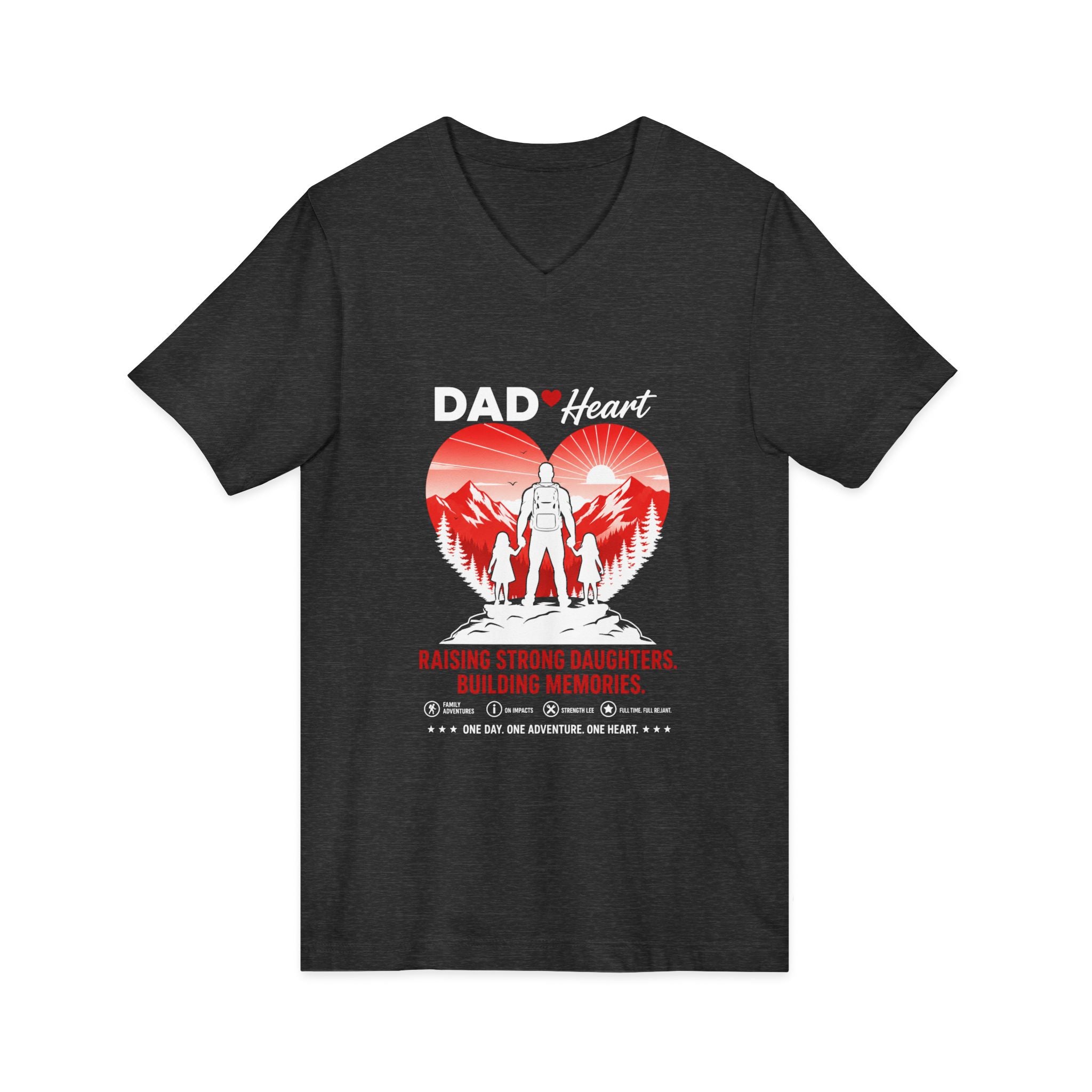 Unisex Jersey Short Sleeve V-Neck Tee