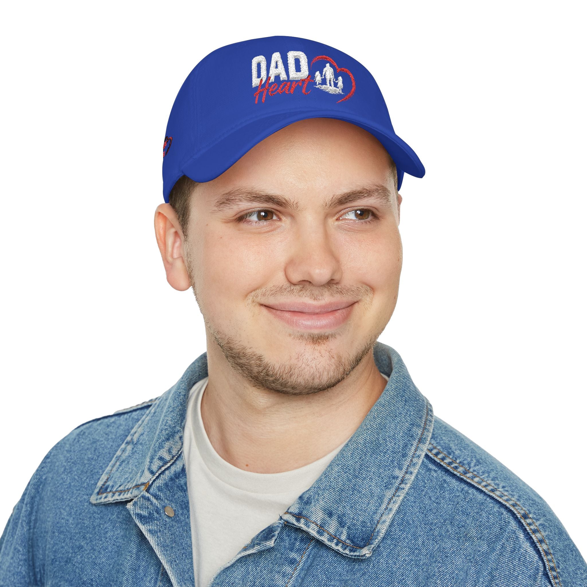 Dad Silhouette Baseball Cap — 'DAD' Heart Design | Father’s Day Gift