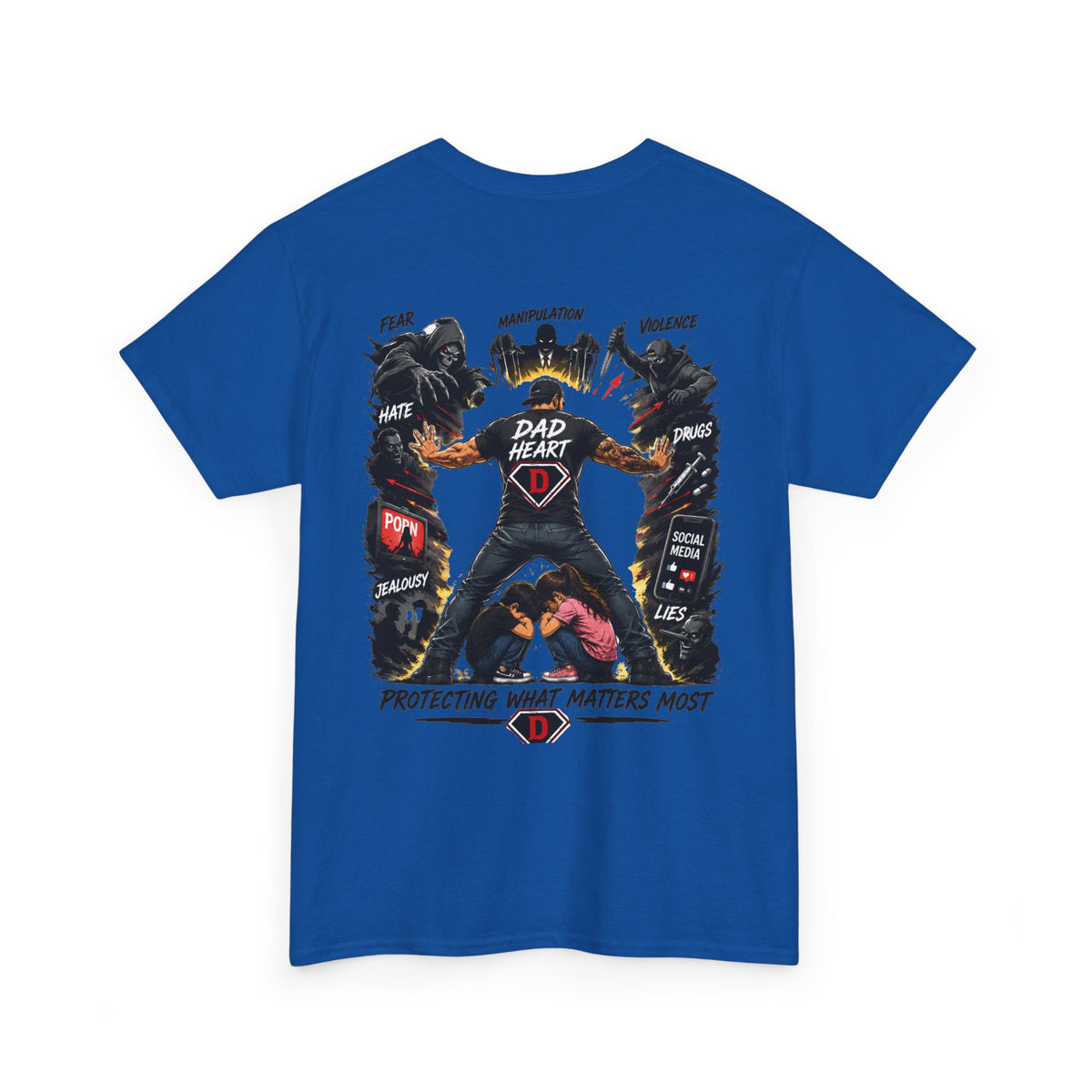 Dad Heart T-Shirt — Protecting What Matters Most Father’s Day Tee