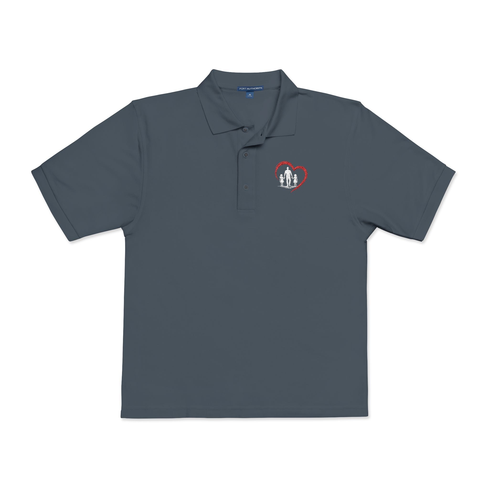 Embroidered Heart Polo Shirt