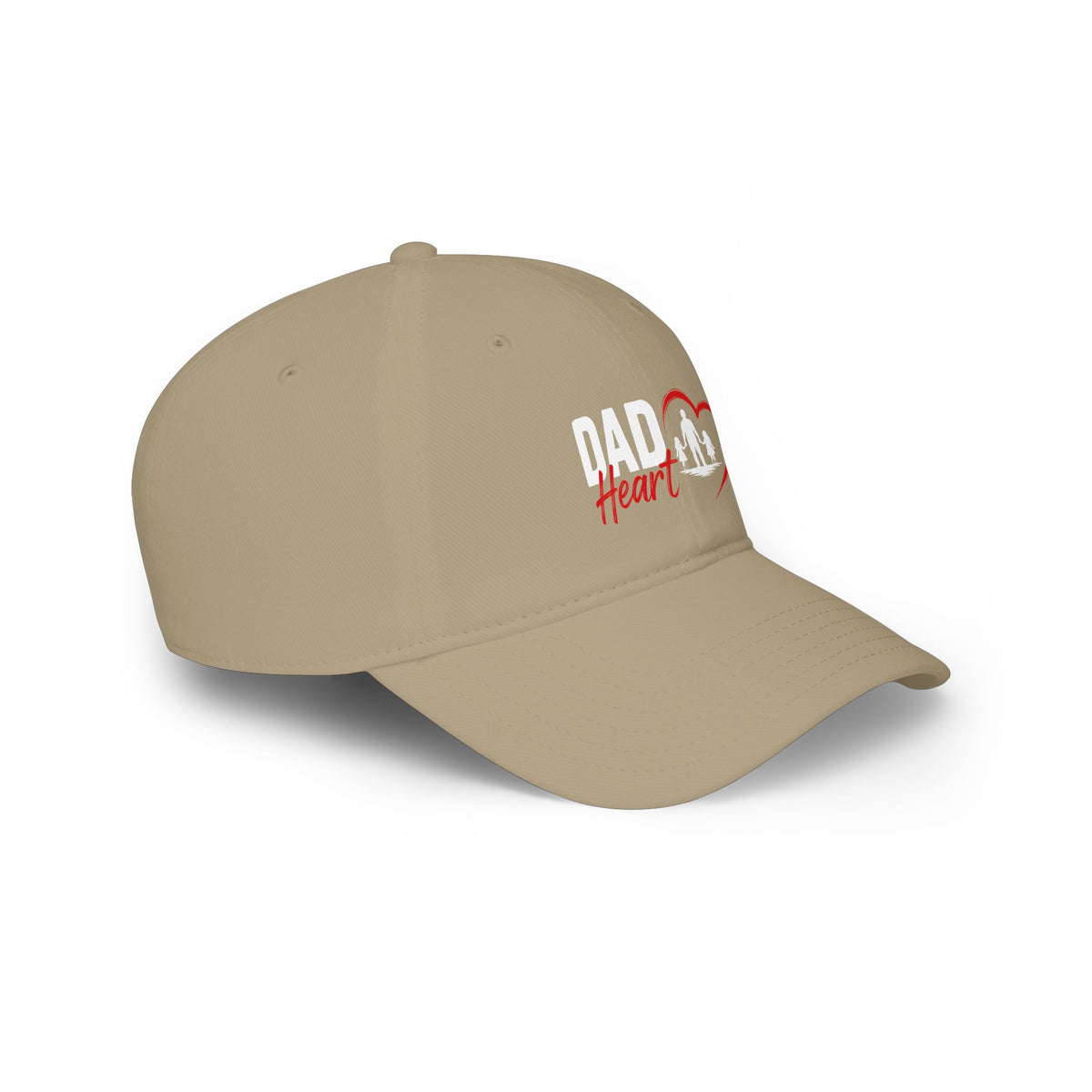 Dad Heart Baseball Cap — Father & Family Embroidered Low Profile Hat