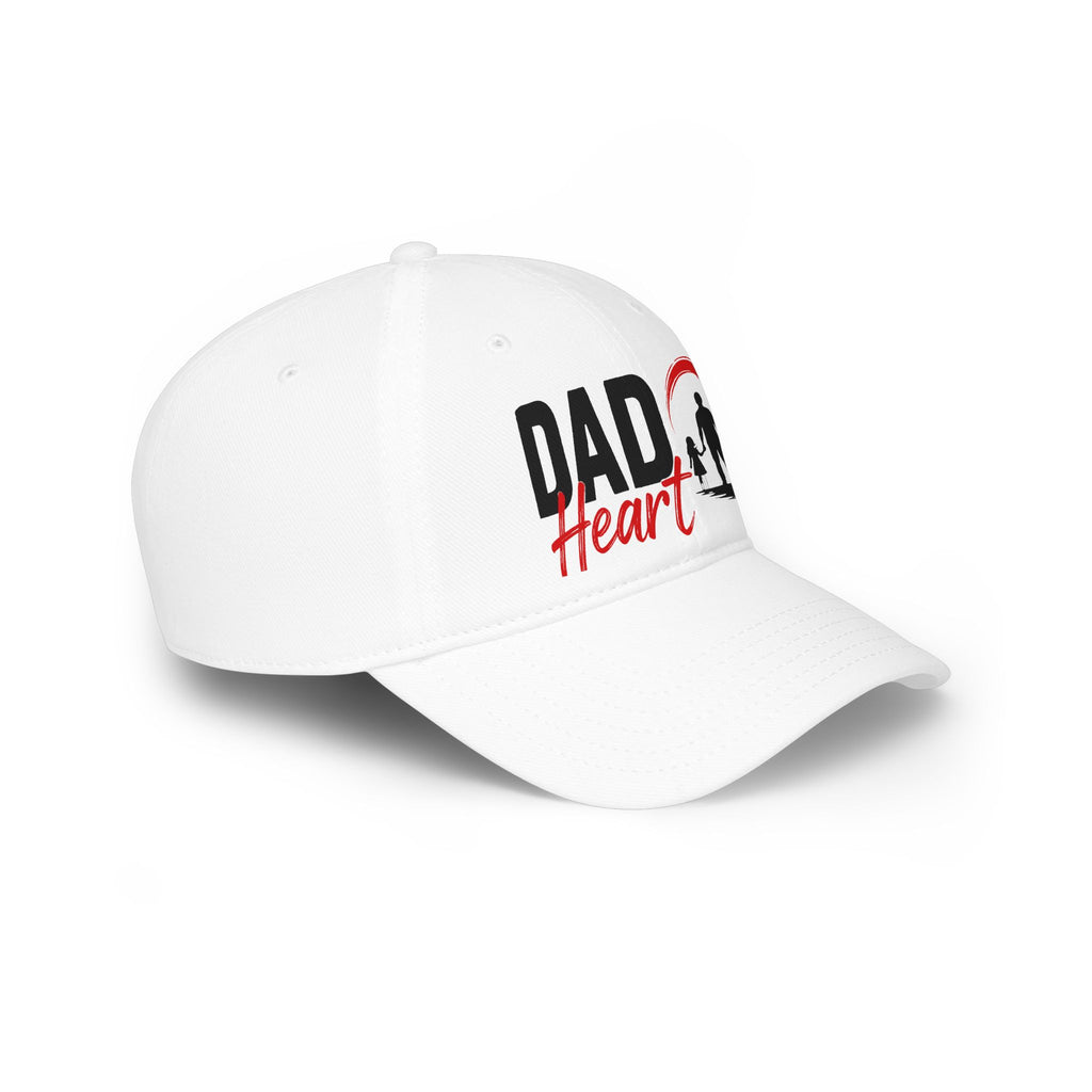 Dad Heart Baseball Cap — Father & Family Embroidered Low Profile Hat