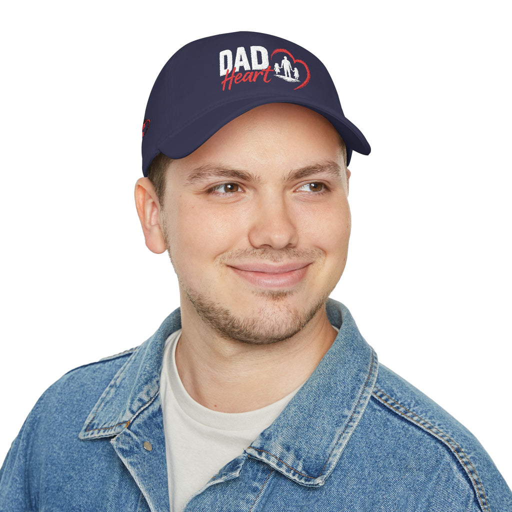 Dad Silhouette Baseball Cap — 'DAD' Heart Design | Father’s Day Gift