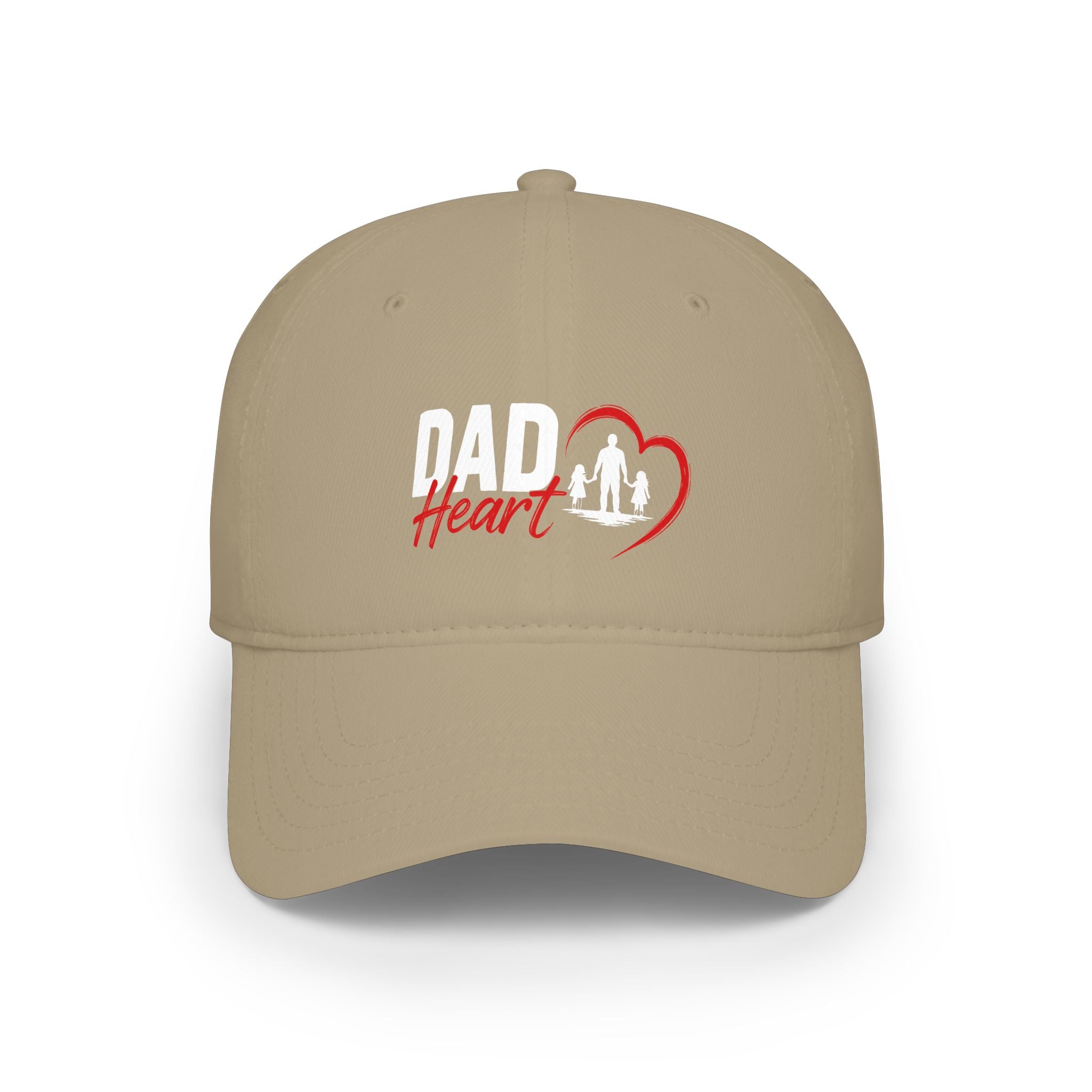 Dad Heart Baseball Cap — Father & Family Embroidered Low Profile Hat
