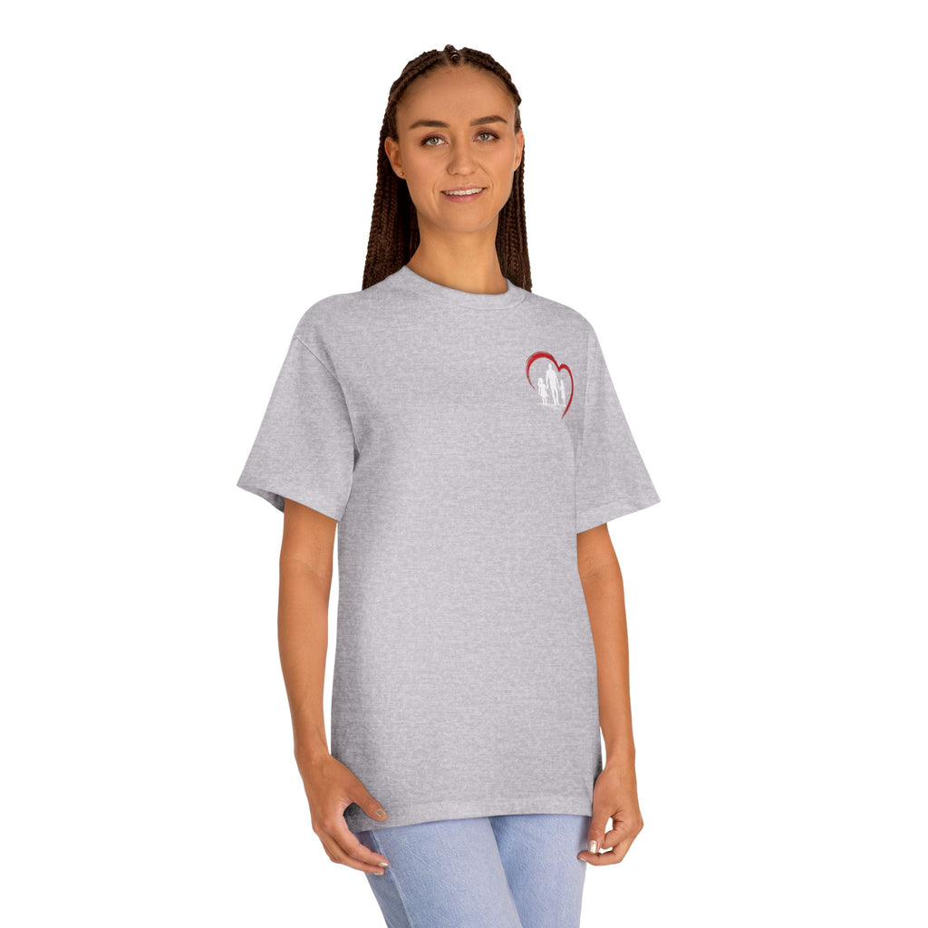 Dad Heart T‑Shirt — Proud Father Tee for Raising Daughters, Family & Outdoor Dad Gift