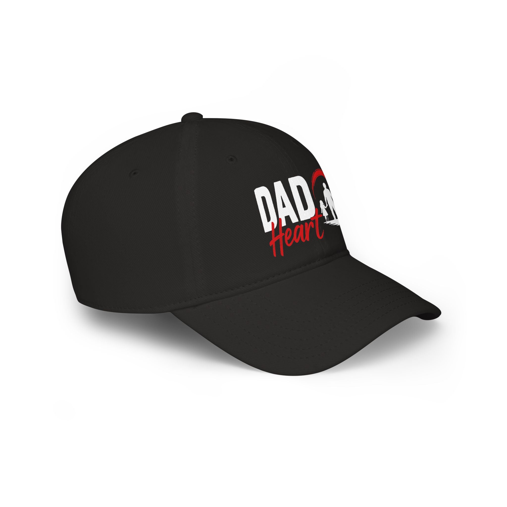 Dad Heart Baseball Cap — Father & Family Embroidered Low Profile Hat