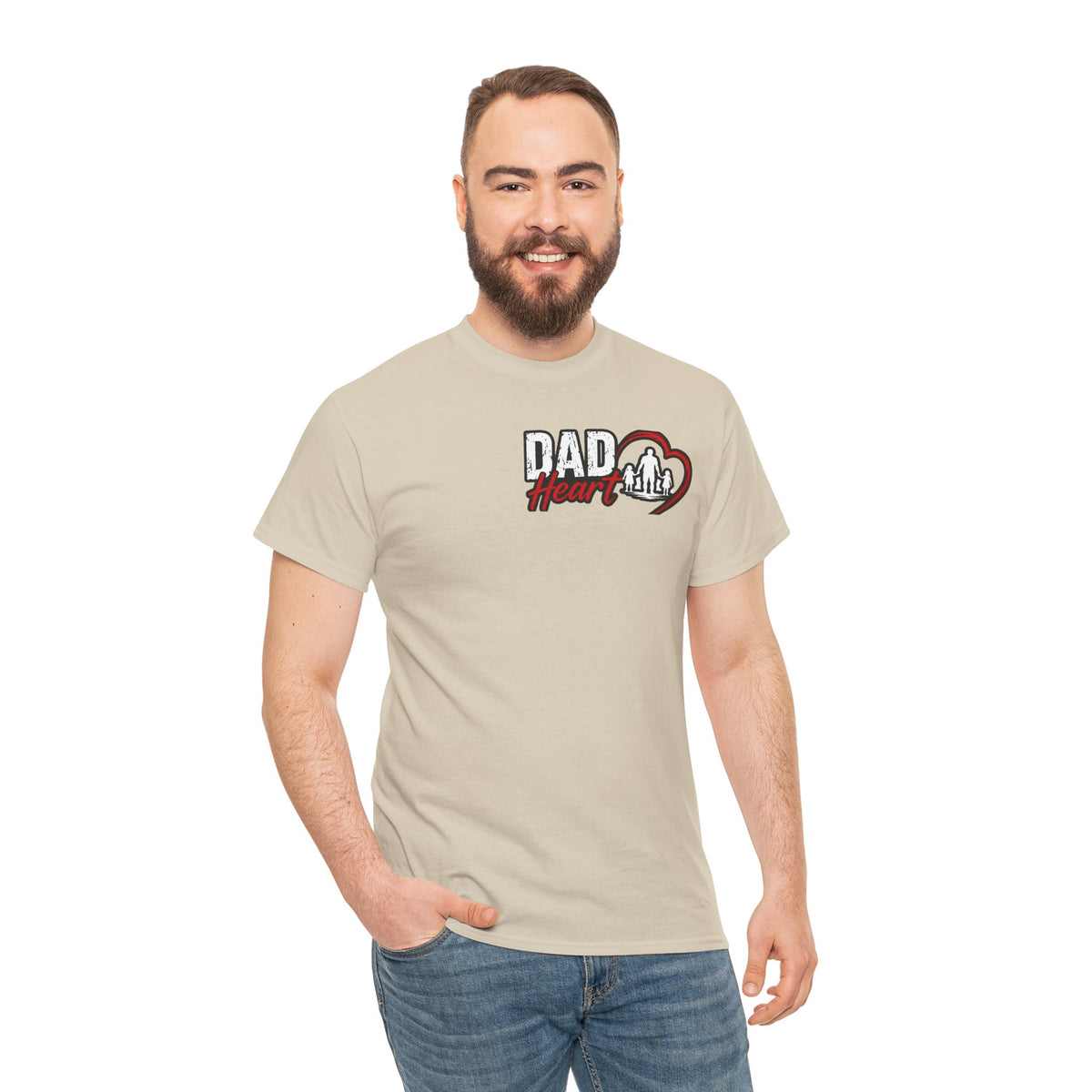 Dad Heart T-Shirt — Protecting What Matters Most Father’s Day Tee