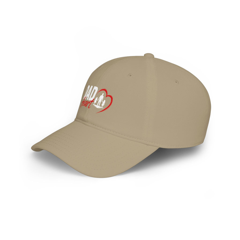 Dad Heart Baseball Cap — Father & Family Embroidered Low Profile Hat