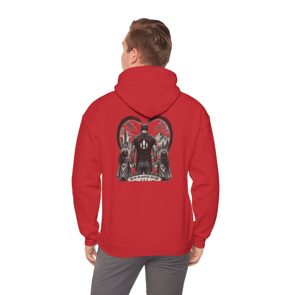 Dad Life Hoodie — 'Dad Heart' Father & Kids Matching Hoodie, 'Teach Them Now' Family Father's Day Gift