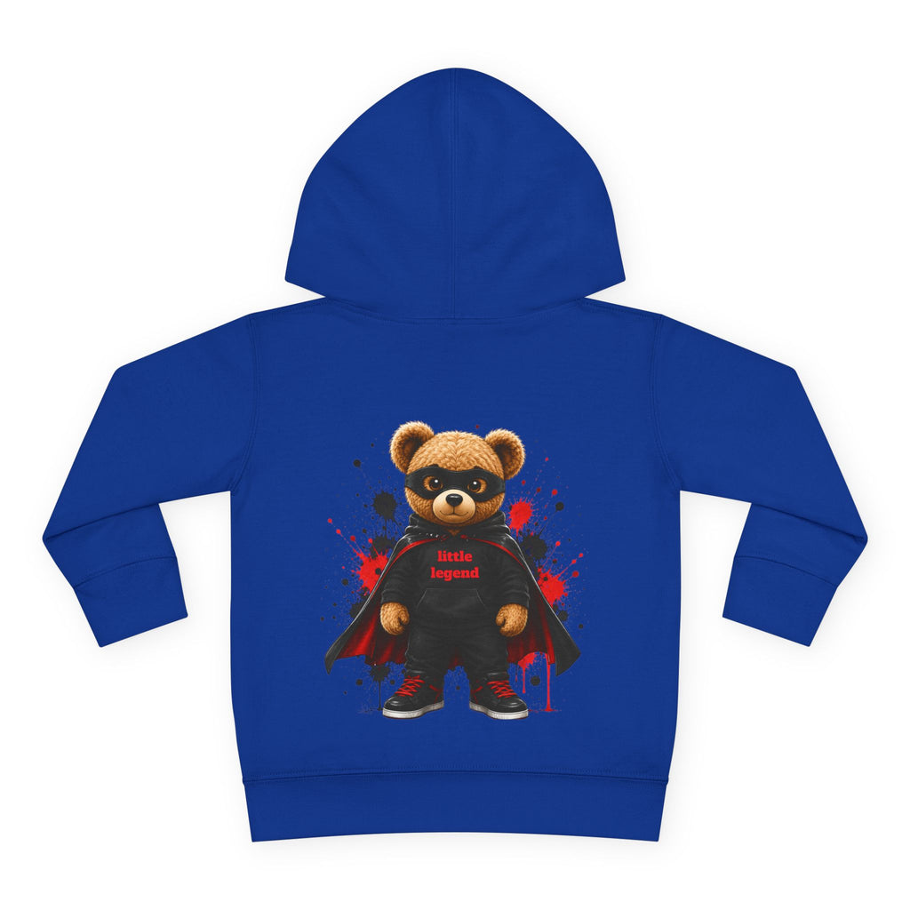 Toddler Hoodie — "Dad Heart" Superhero Bear Pullover