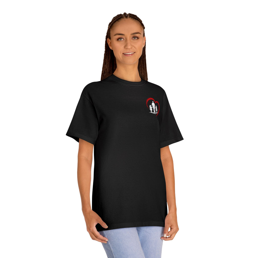 Dad Heart T‑Shirt — Proud Father Tee for Raising Daughters, Family & Outdoor Dad Gift