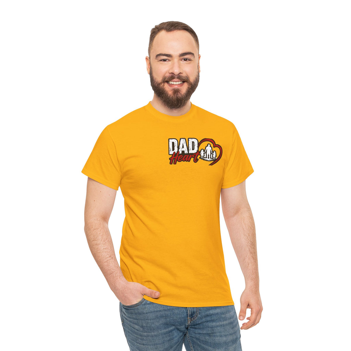 Dad Heart T-Shirt — Protecting What Matters Most Father’s Day Tee