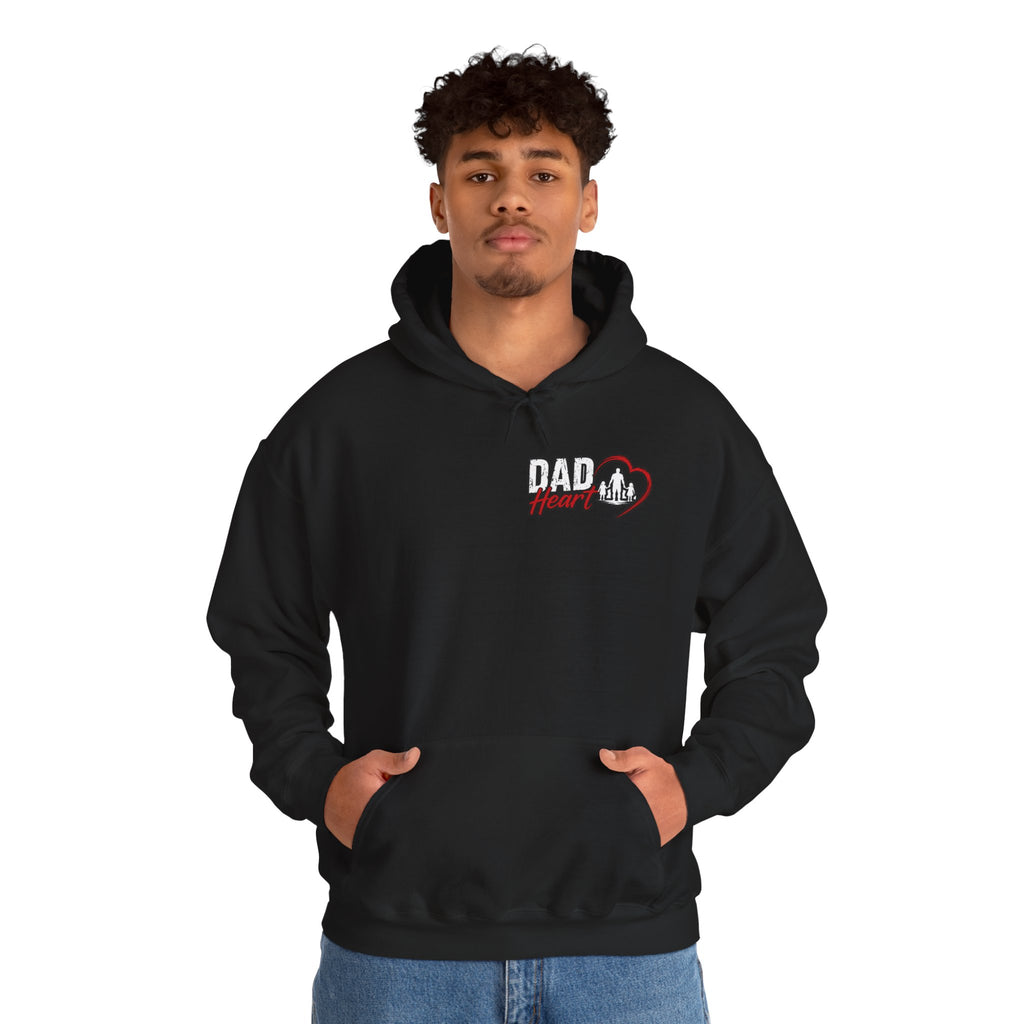 Dad Life Hoodie — 'Dad Heart' Father & Kids Matching Hoodie, 'Teach Them Now' Family Father's Day Gift