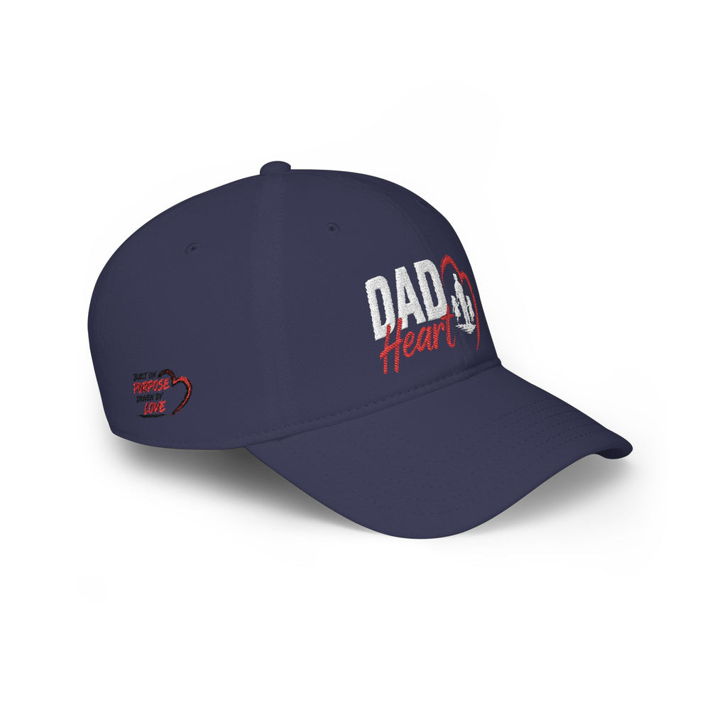 Dad Silhouette Baseball Cap — 'DAD' Heart Design | Father’s Day Gift