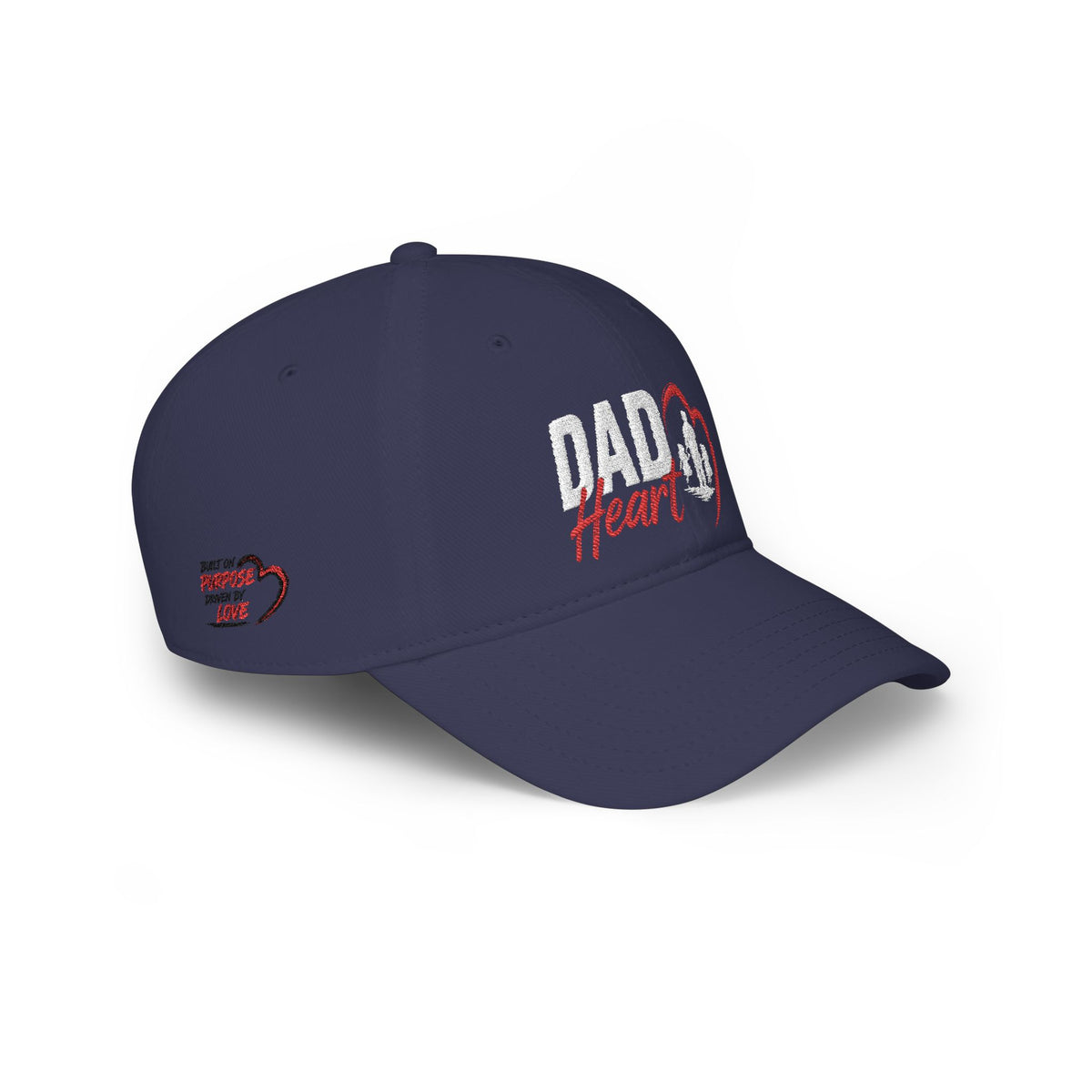 Dad Silhouette Baseball Cap — 'DAD' Heart Design | Father’s Day Gift