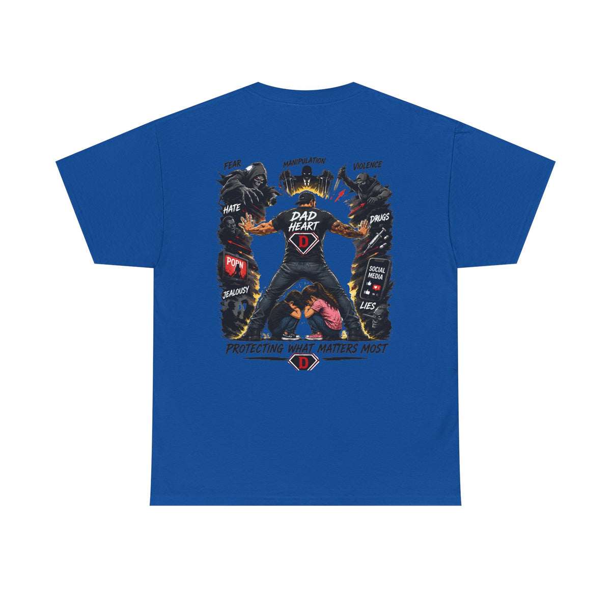 Dad Heart T-Shirt — Protecting What Matters Most Father’s Day Tee