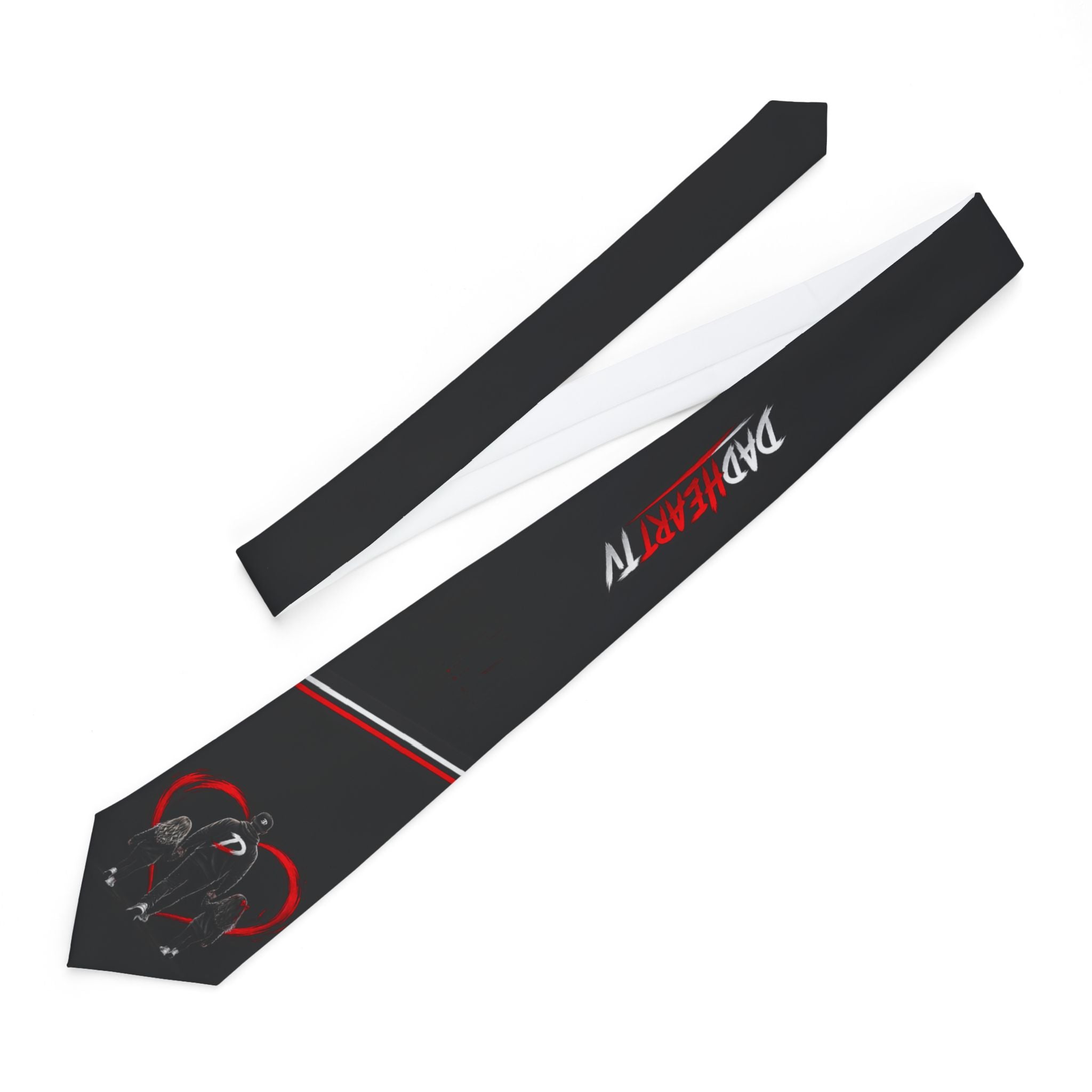 Necktie — with 'Dad Heart ' Graphic
