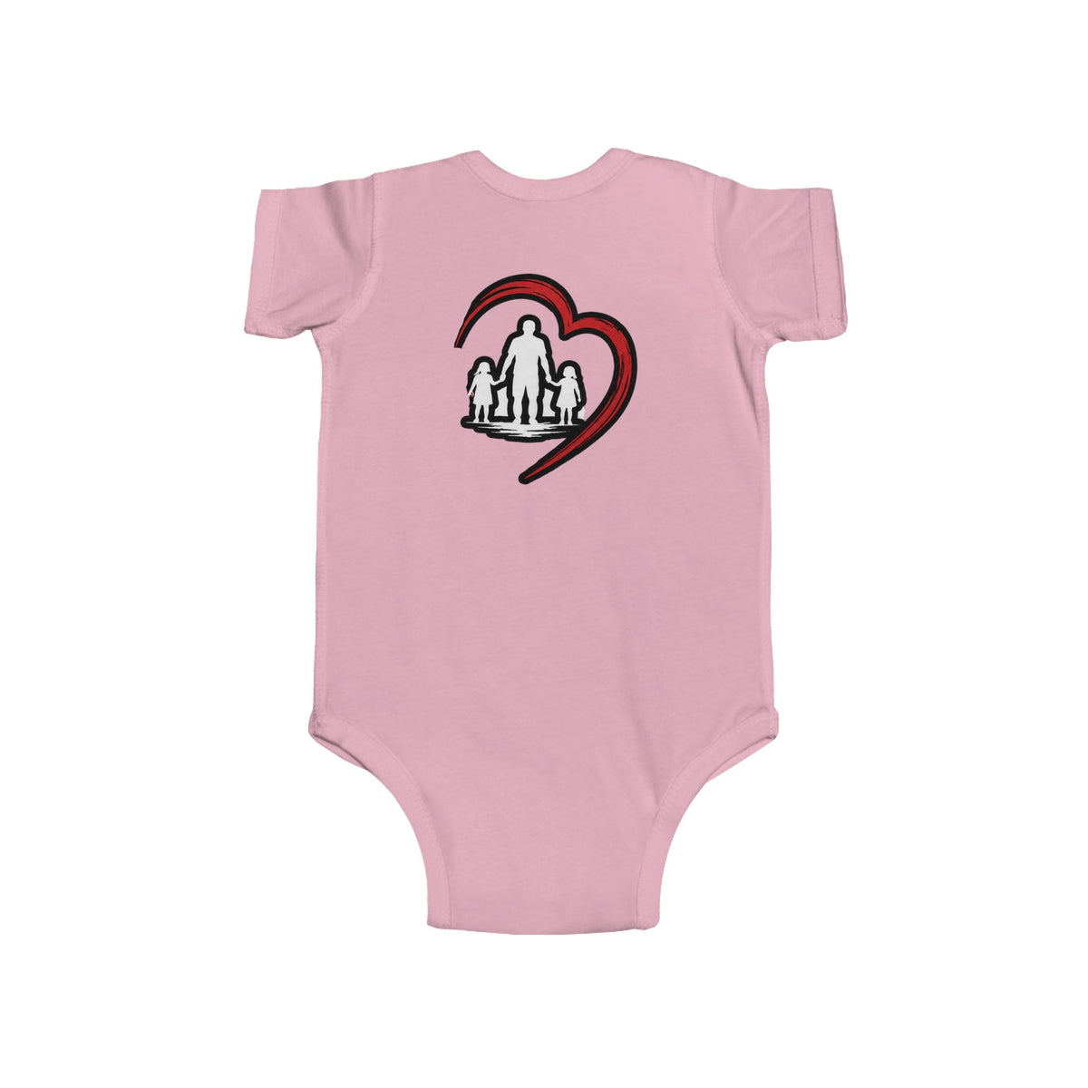 Baby Bodysuit - Superhero Teddy Bear with Heart Family Graphic