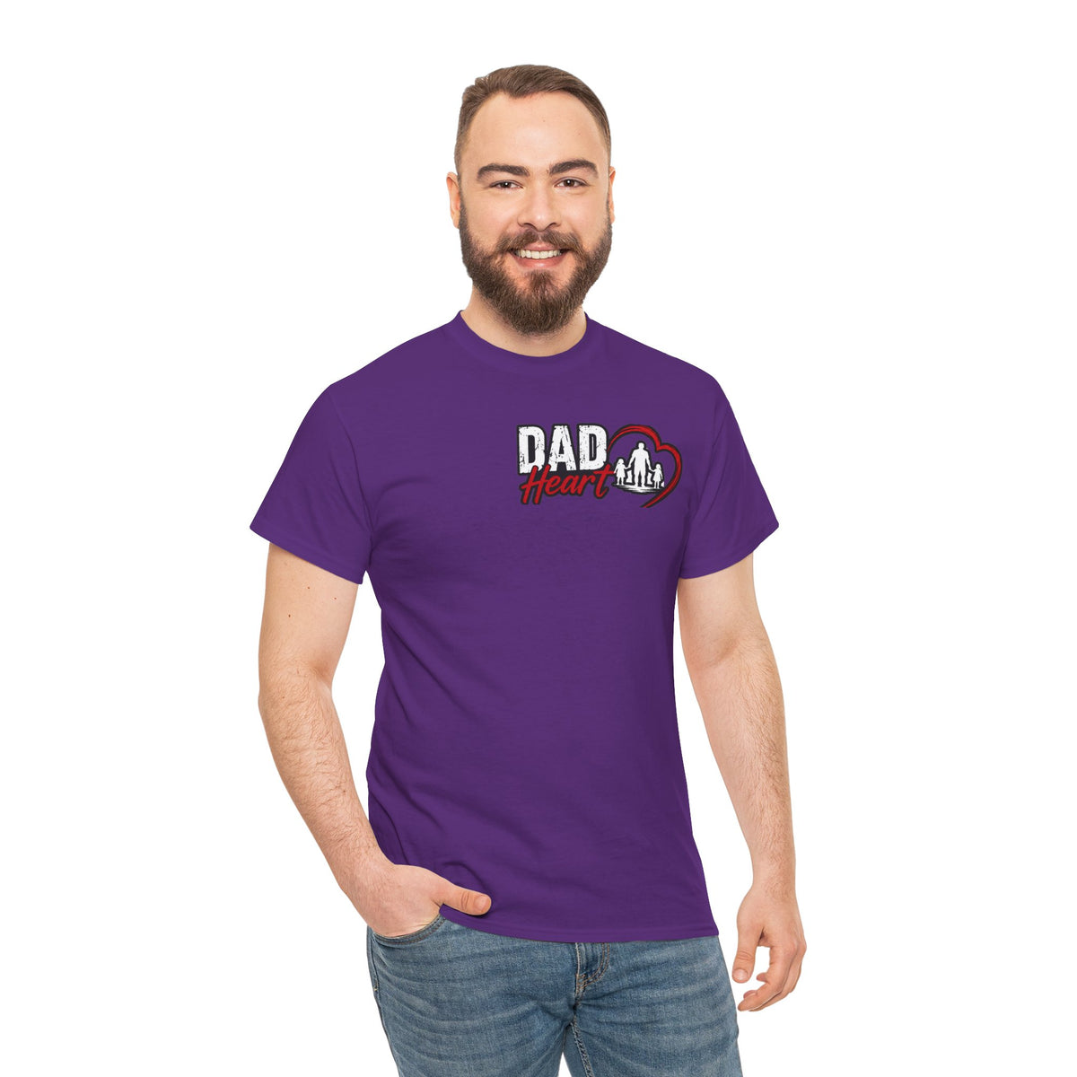 Dad Heart T-Shirt — Protecting What Matters Most Father’s Day Tee