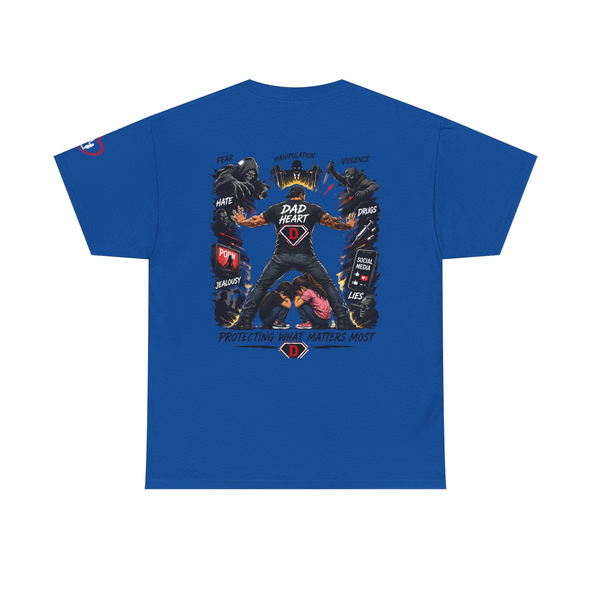 Dad Heart T-Shirt — Protecting What Matters Most Father’s Day Tee