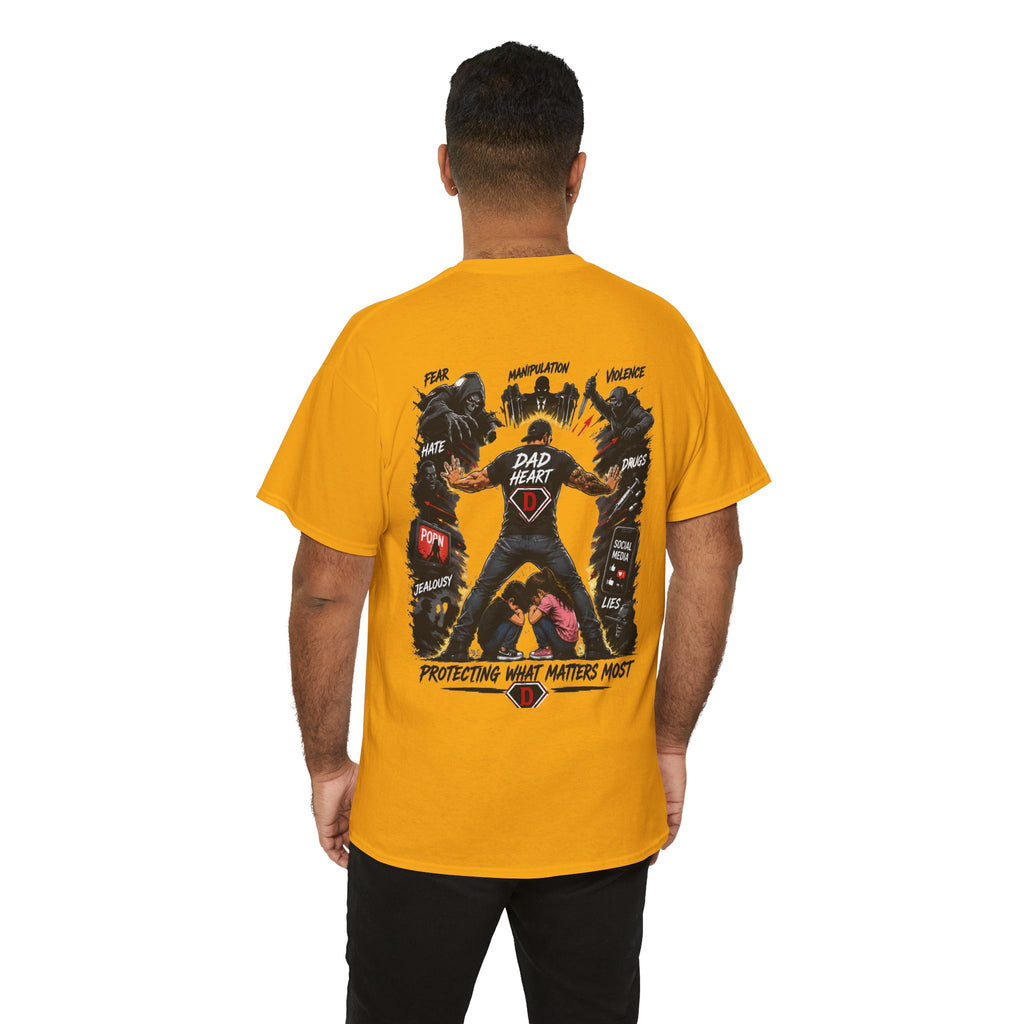 Dad Heart T-Shirt — Protecting What Matters Most Father’s Day Tee