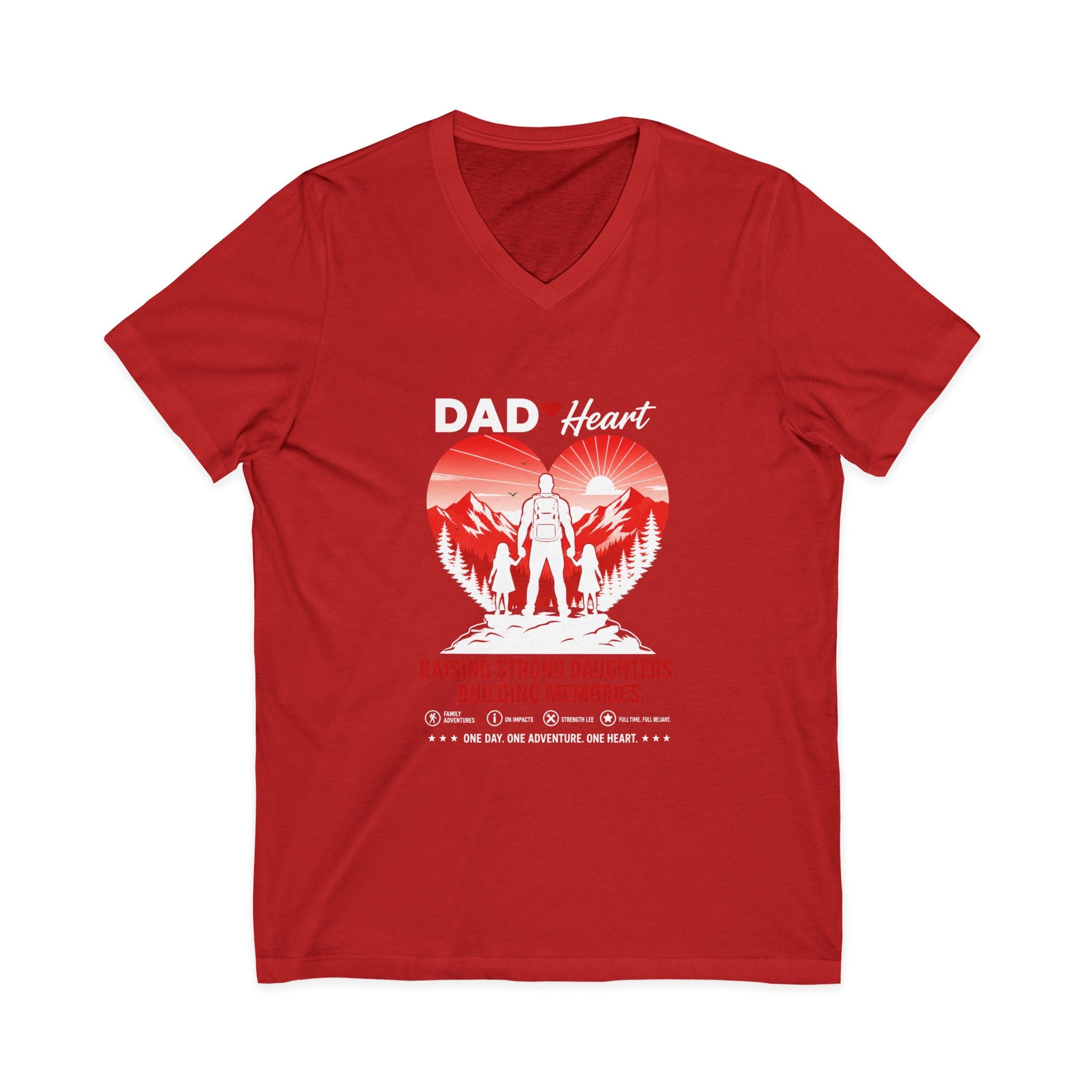 Unisex Jersey Short Sleeve V-Neck Tee