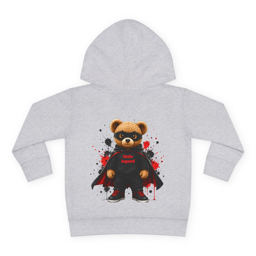 Toddler Hoodie — "Dad Heart" Superhero Bear Pullover