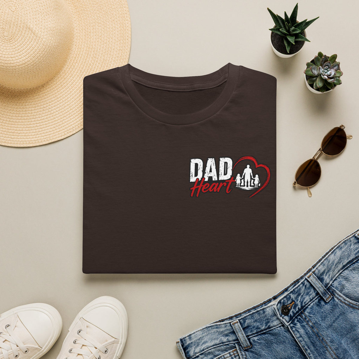 Family Heart T-Shirt — Parent & Children Love Graphic Tee