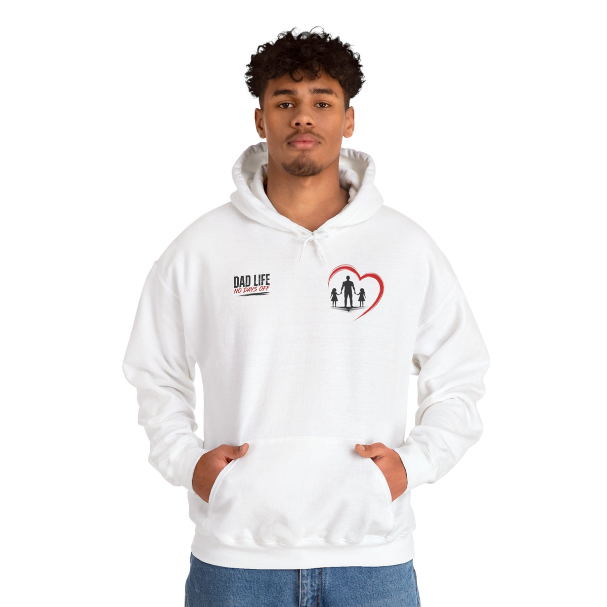 Dad Life Hoodie — 'Dad Heart' Father & Kids Matching Hoodie, 'Teach Them Now' Family Father's Day Gift
