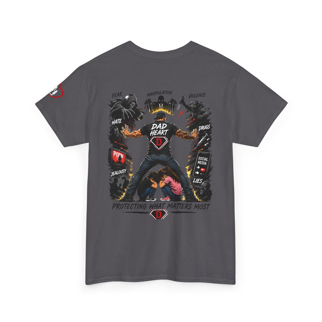 Dad Heart T-Shirt — Protecting What Matters Most Father’s Day Tee