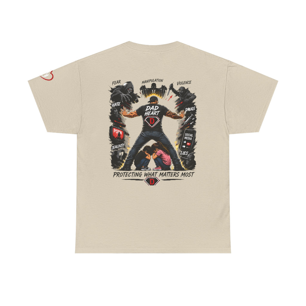 Dad Heart T-Shirt — Protecting What Matters Most Father’s Day Tee