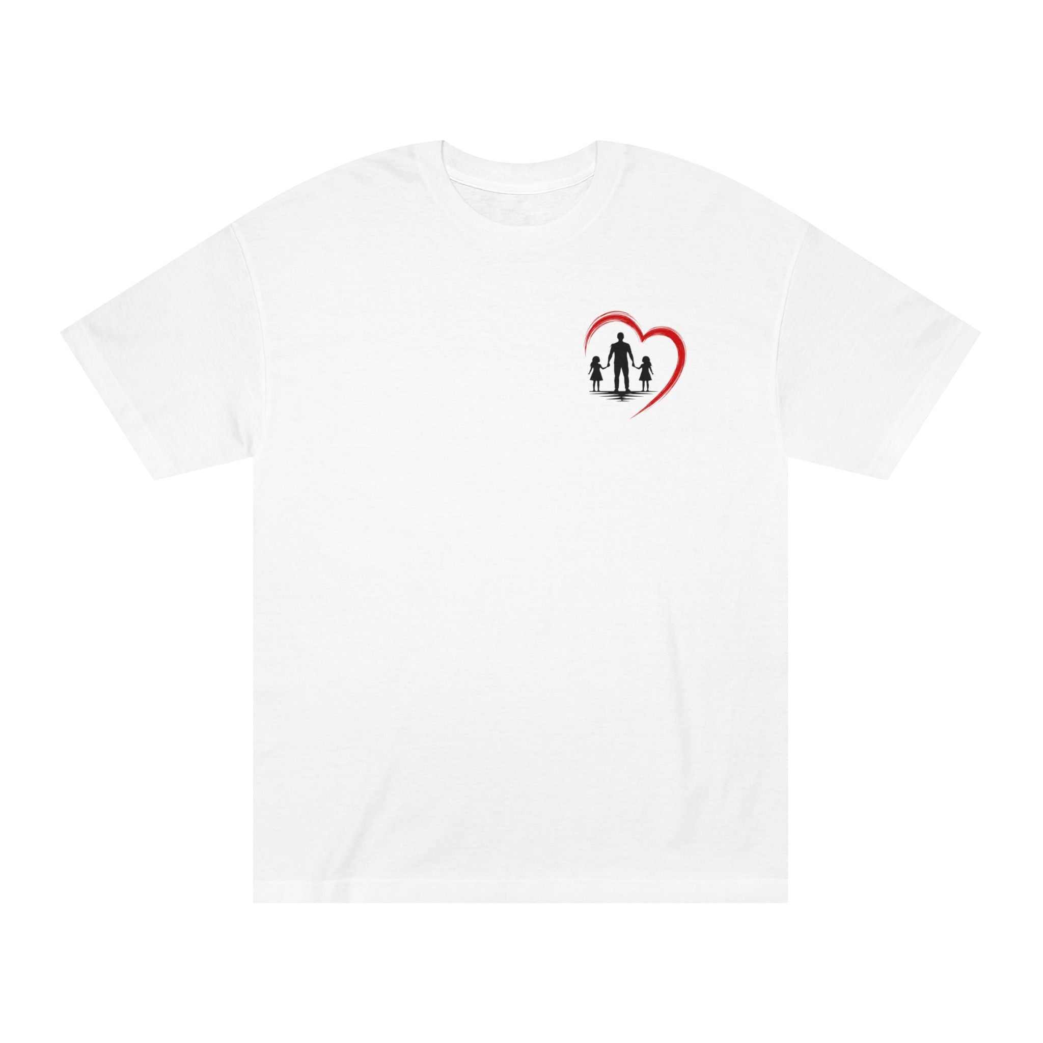 Dad Heart T‑Shirt — Proud Father Tee for Raising Daughters, Family & Outdoor Dad Gift