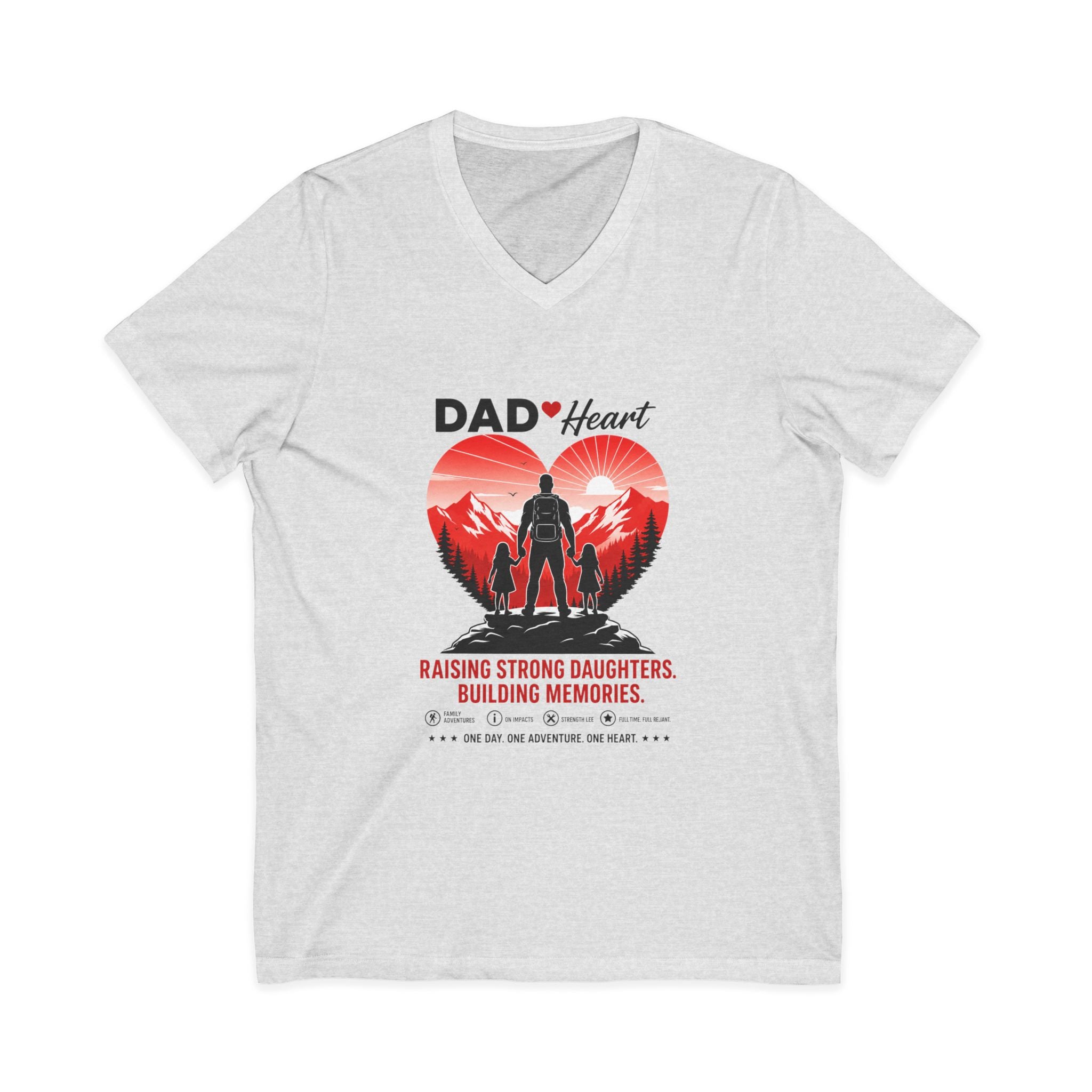Unisex Jersey Short Sleeve V-Neck Tee
