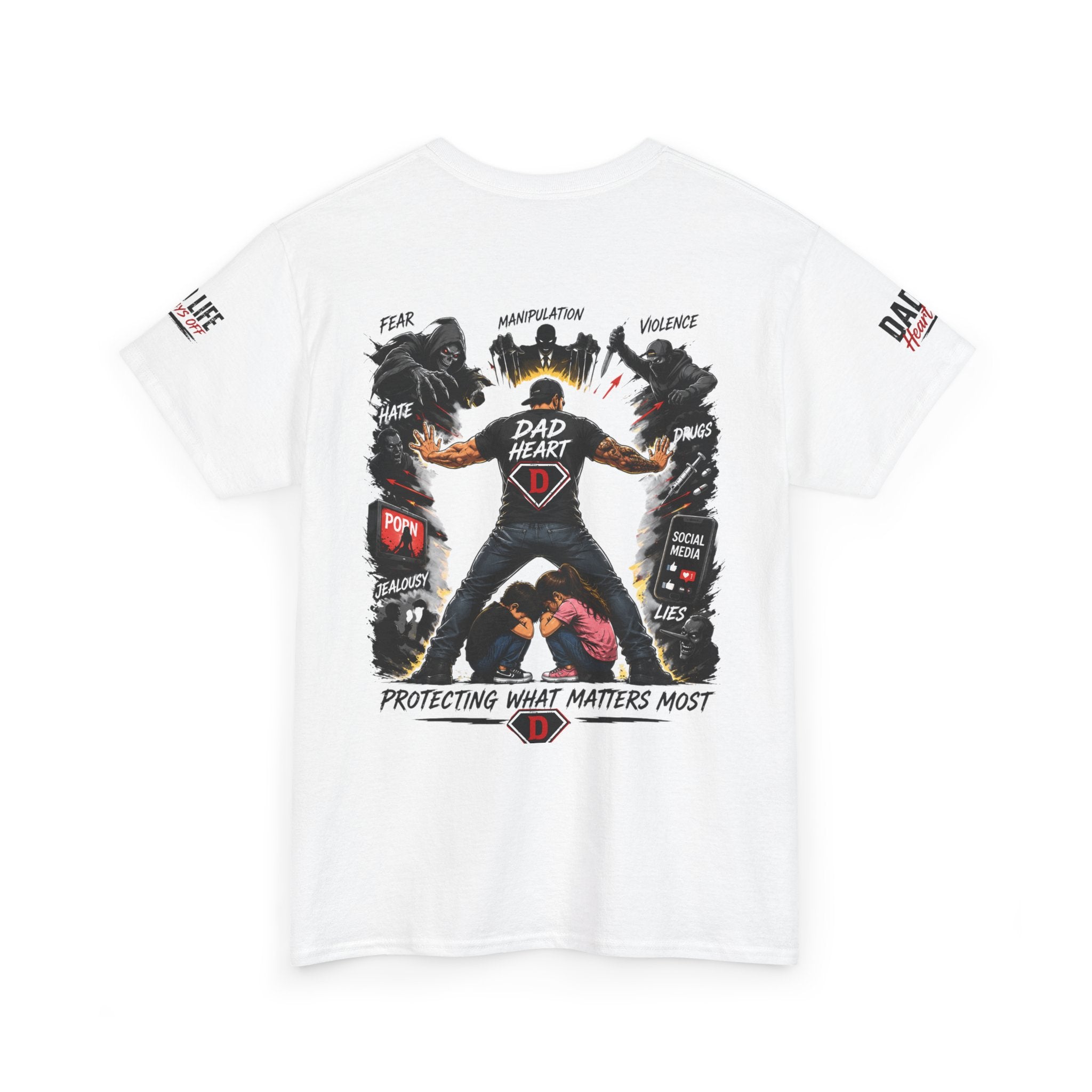 Dad Heart T-Shirt — Protecting What Matters Most Father’s Day Tee