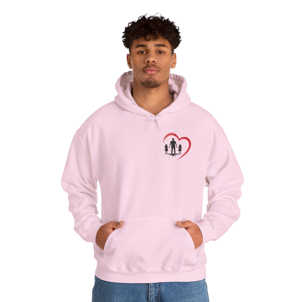 Dad Life Hoodie — 'Dad Heart' Father & Kids Matching Hoodie, 'Teach Them Now' Family Father's Day Gift