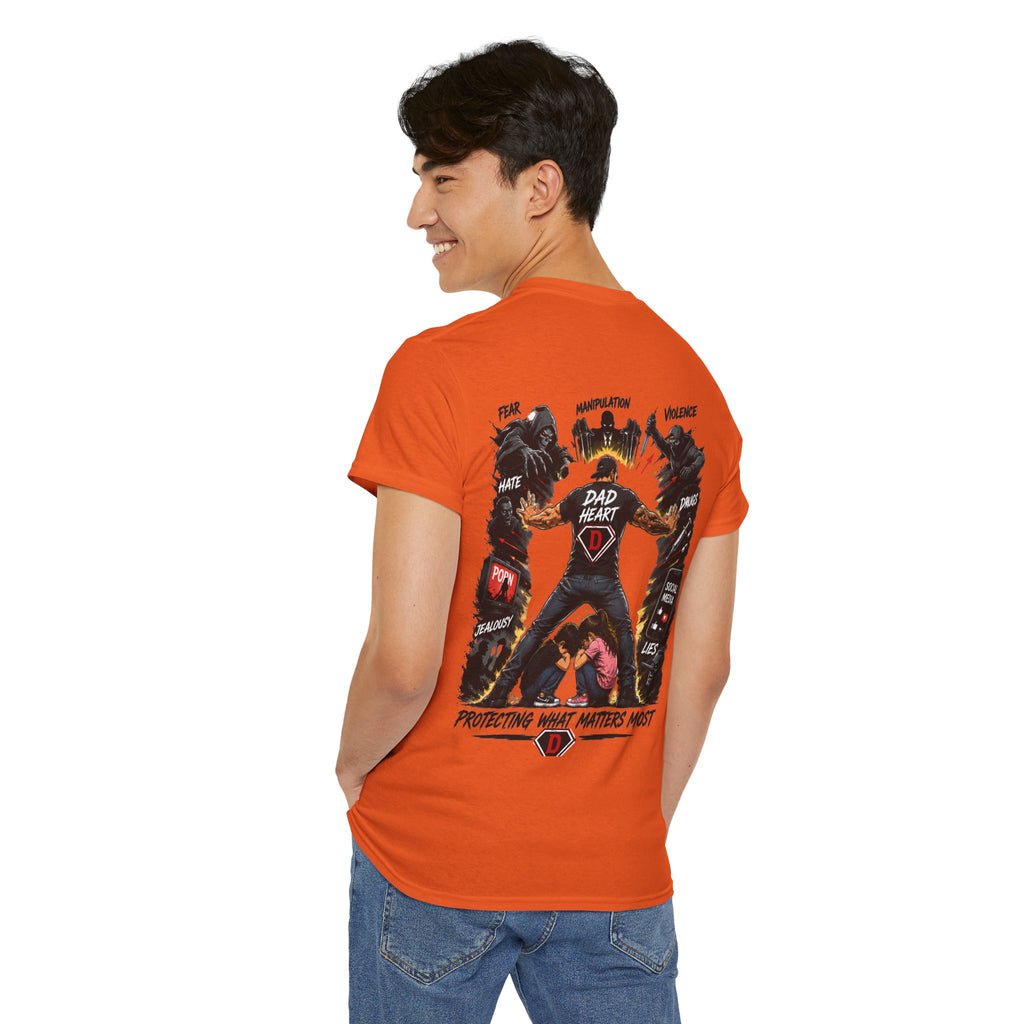 Dad Heart T-Shirt — Protecting What Matters Most Father’s Day Tee