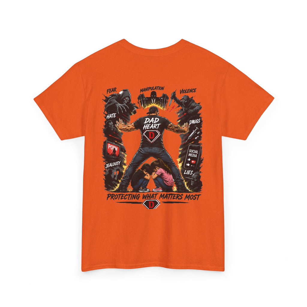 Dad Heart T-Shirt — Protecting What Matters Most Father’s Day Tee