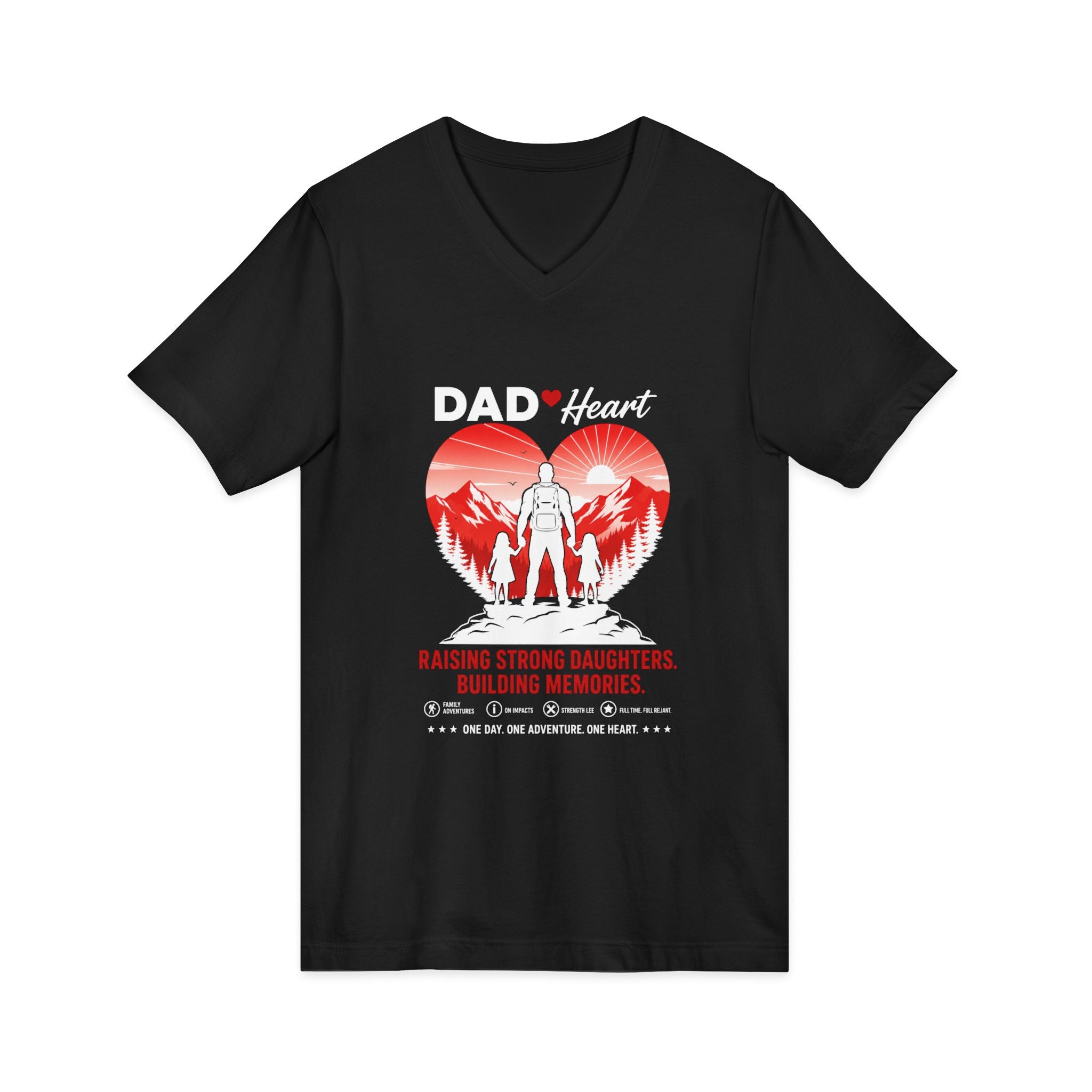 Unisex Jersey Short Sleeve V-Neck Tee