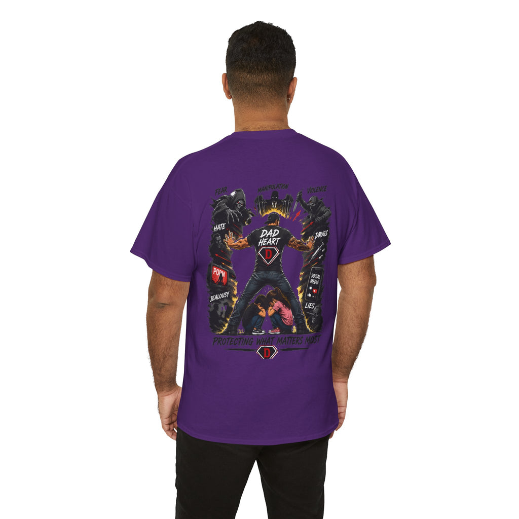 Dad Heart T-Shirt — Protecting What Matters Most Father’s Day Tee