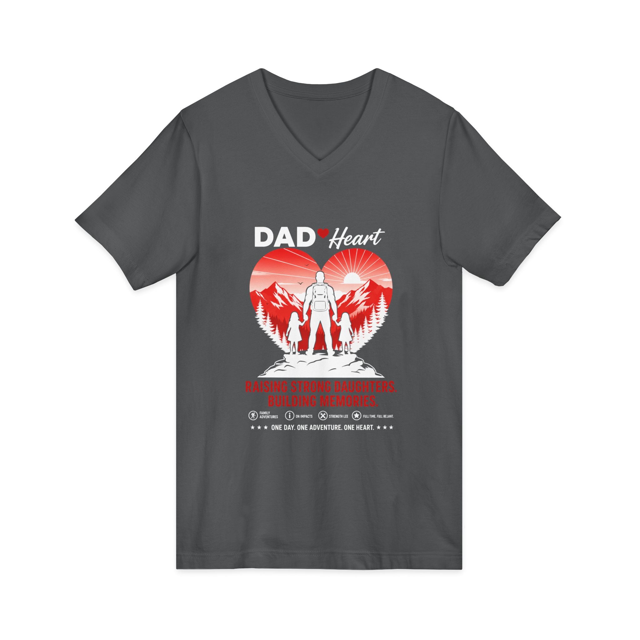 Unisex Jersey Short Sleeve V-Neck Tee