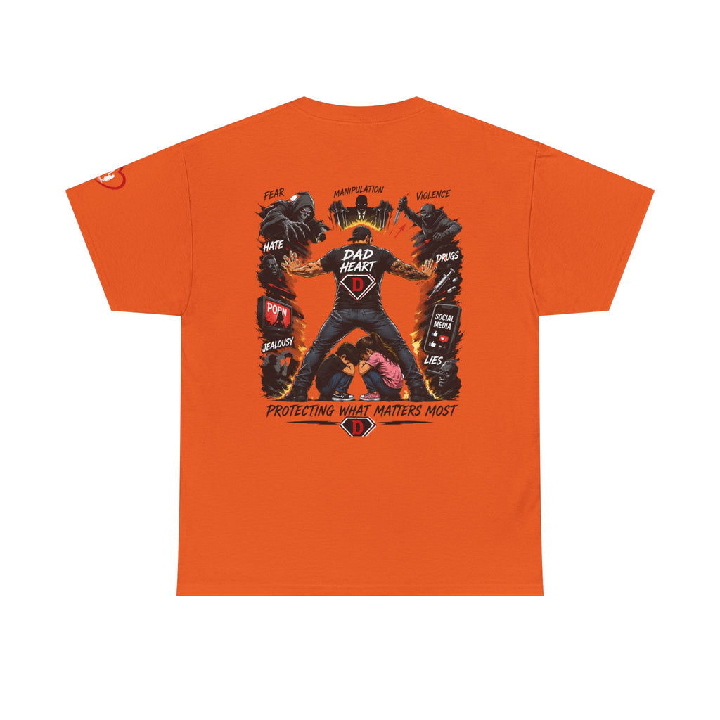 Dad Heart T-Shirt — Protecting What Matters Most Father’s Day Tee