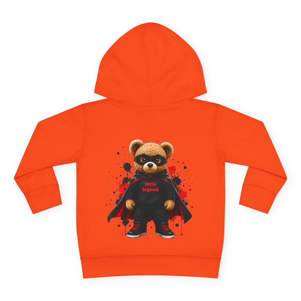 Toddler Hoodie — "Dad Heart" Superhero Bear Pullover