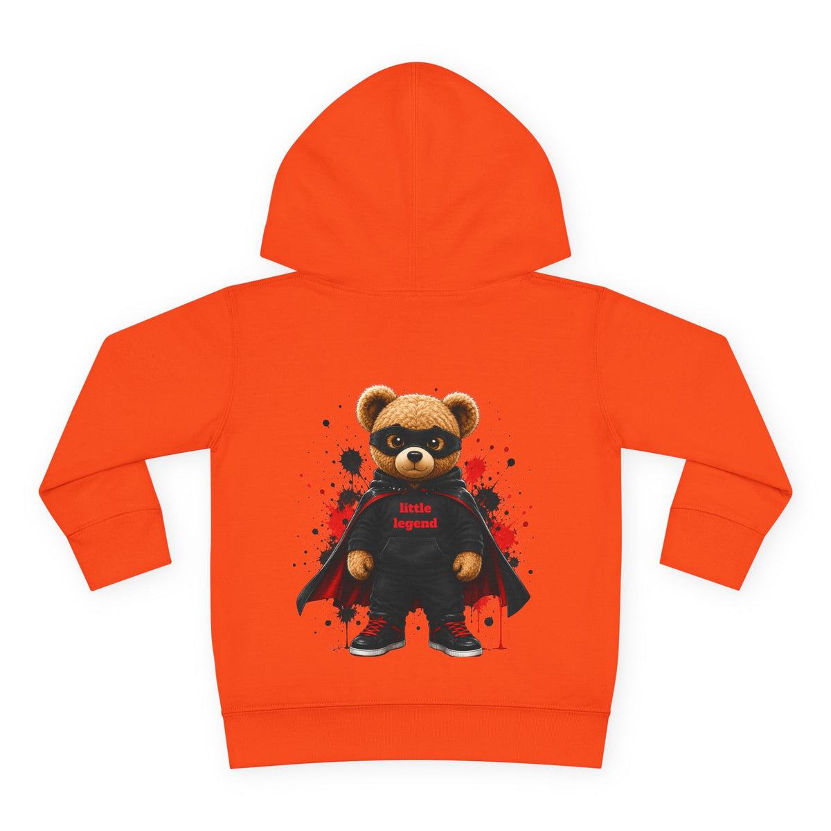 Toddler Hoodie — "Dad Heart" Superhero Bear Pullover
