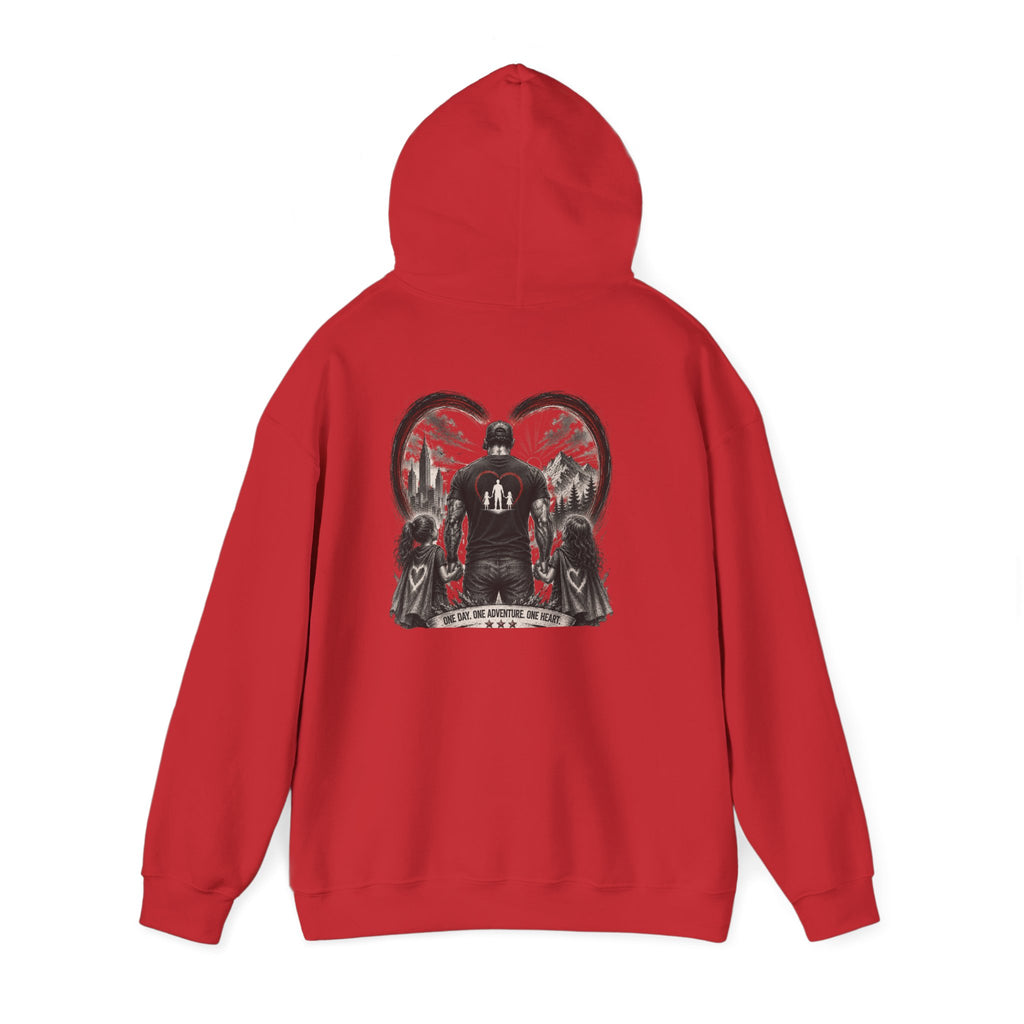 Dad Life Hoodie — 'Dad Heart' Father & Kids Matching Hoodie, 'Teach Them Now' Family Father's Day Gift