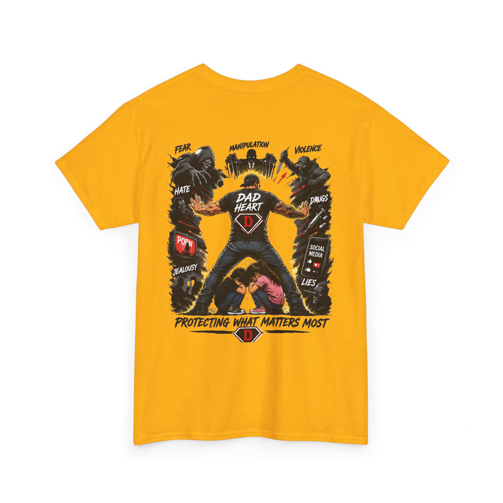 Dad Heart T-Shirt — Protecting What Matters Most Father’s Day Tee