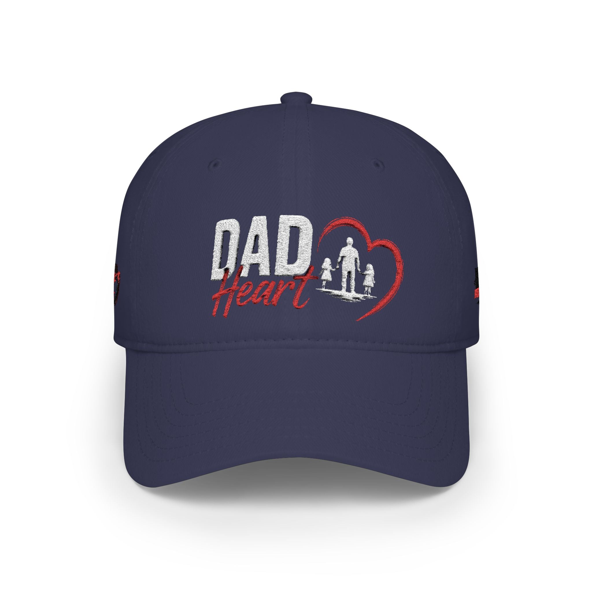Dad Silhouette Baseball Cap — 'DAD' Heart Design | Father’s Day Gift