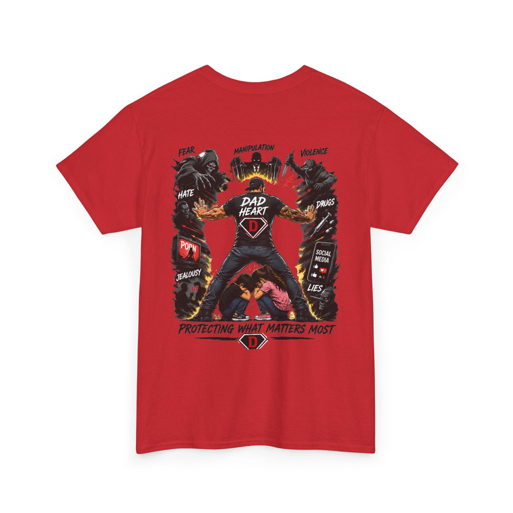 Dad Heart T-Shirt — Protecting What Matters Most Father’s Day Tee