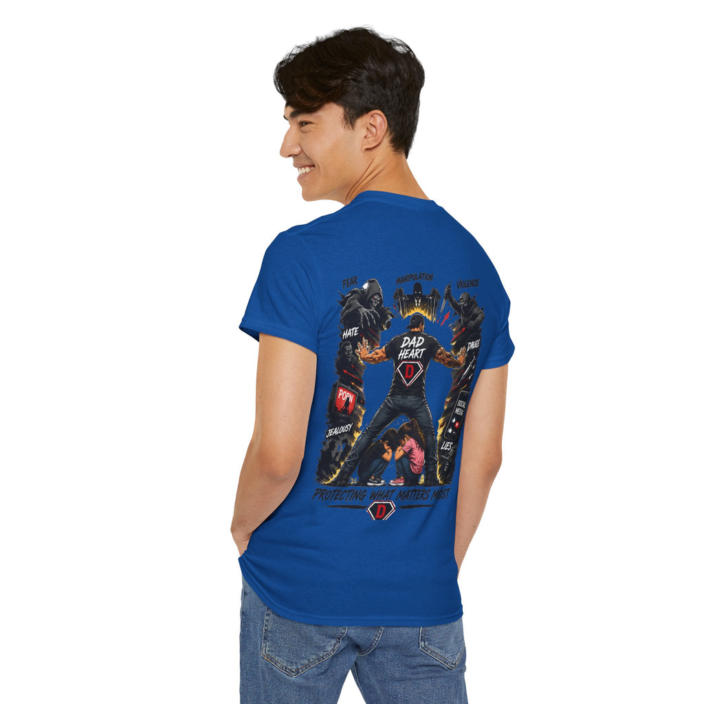 Dad Heart T-Shirt — Protecting What Matters Most Father’s Day Tee